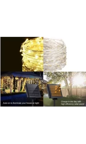 Solar Peri Led 20m 200 Led Gün Işığı