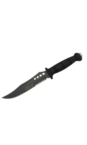 Sr S008b Lejyoner Tırtıklı Outdoor Bıçağı 29 Cm - Kauçuk Sap, Perçinli