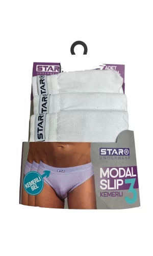 Star 109 Erkek 3lü Modal Slip