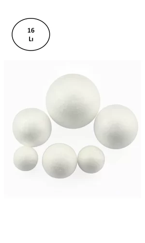 Strafor Köpük Top 8 Cm 16lı