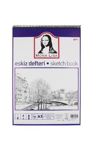 Südor Eskiz Defteri Mona Lisa A3 Telli 120 Gr 50 Yaprak