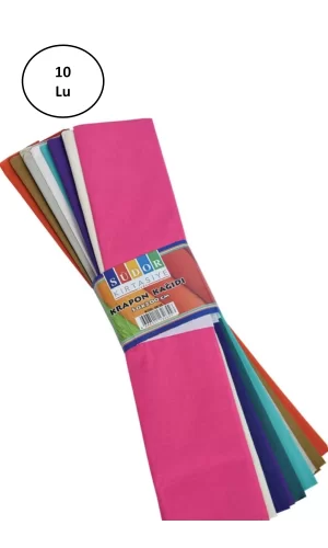 Südor Krapon Kağıdı 50X200 Cm 10 Renk 10lu