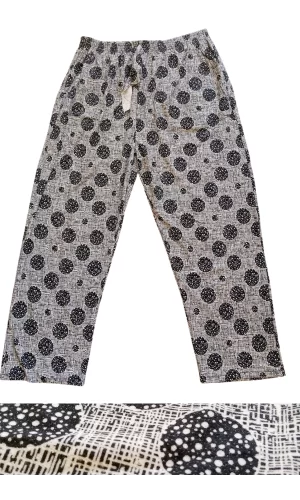 Süet Cepli Pantolon Eşofman Pijama Altı Büyük Beden  Düz Paça Desen 1