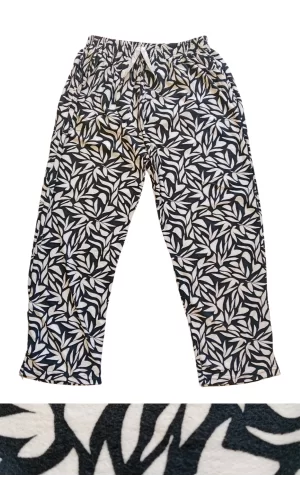 Süet Cepli Pantolon Eşofman Pijama Altı Büyük Beden  Düz Paça Desen 3