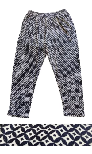 Süet Cepli Pantolon Eşofman Pijama Altı Büyük Beden  Düz Paça Desen 5