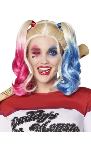 Suicide Squad Harley Quinn Kostüm Peruk