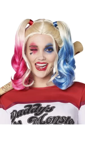 Suicide Squad Harley Quinn Kostüm Peruk