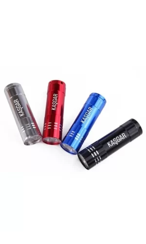 Süper Parlak 9 Ledli Metal Mini El Feneri