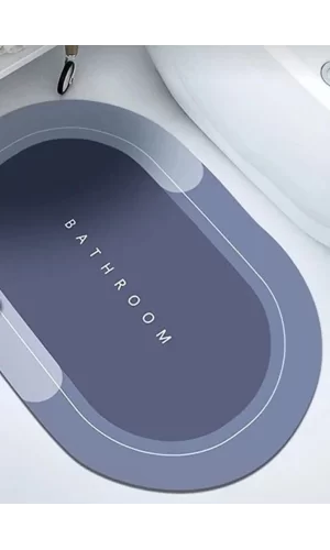 Süper Su Emici Kaymaz Tabanlı Banyo Paspası ( 40*60 )cm