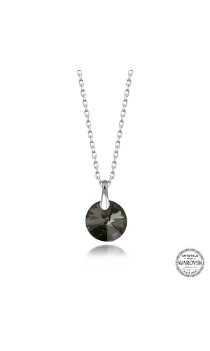 Luz&Pos Swarovski Crystal İris Yeşil Taşlı Gümüş Kadın Kolye
