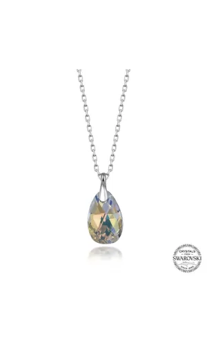 Luz&Pos Swarovski Crystal Taşlı Damla Gümüş Kadın Kolye