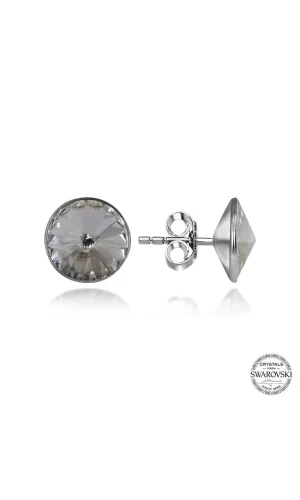 Luz&Pos Swarovski Crystal Taşlı Gümüş Çivili Kadın Küpe