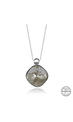 Luz&Pos Swarovski Crystal Taşlı Gümüş Kadın Kolye