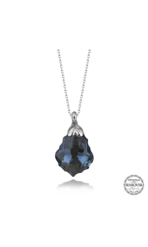 Luz&Pos Swarovski Crystal Taşlı Gümüş Kadın Kolye