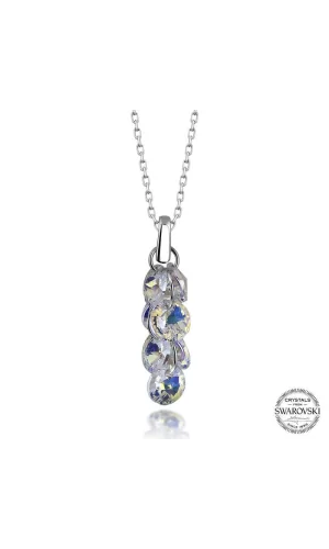 Luz&Pos Swarovski Crystal Taşlı Salkım Gümüş Kadın Kolye