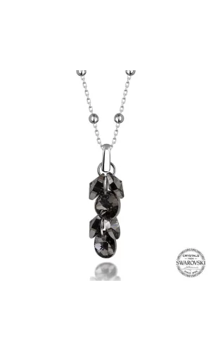 Luz&Pos Swarovski Crystal Taşlı Salkım Gümüş Kadın Kolye