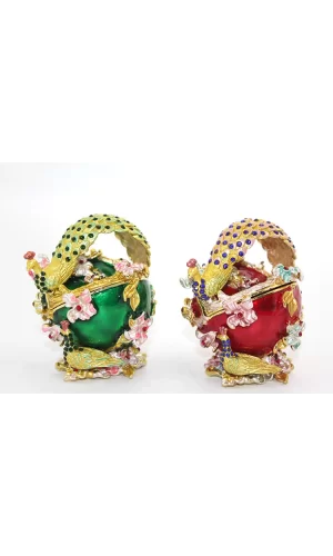 Swarovski Taşlı Tavuskuşu Kutu