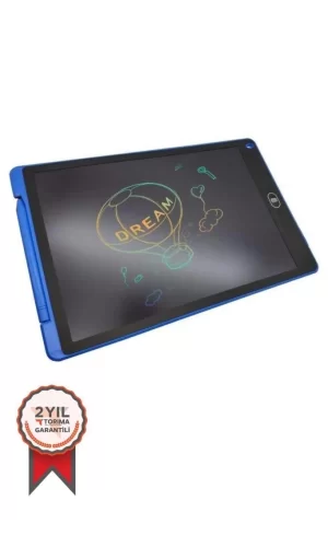 T12 Mavi Writing Tablet Lcd 12 Inç Dijital Kalemli Çizim Yazı Tahtası