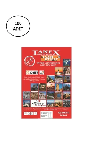 Tanex Tw-2096 Lazer Etiket 43X8.5 Mm 100 Lü