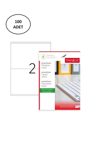 Tanex TW-2302 Laser Etiket 210x140 mm 100 Lü