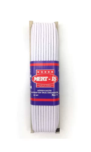 Tekis Lastik Çamaşır Don Etek Bel Paça Lastiği 10 Metre