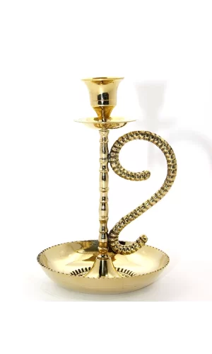 Tekli Pirinç Şamdan Model 1