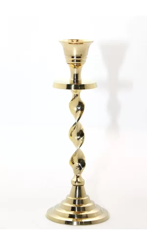 Tekli Pirinç Şamdan Model 2