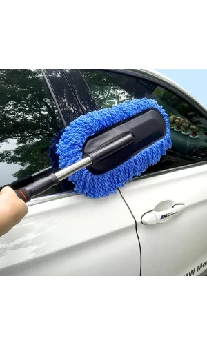 Teleskopik Mikrofiber Araç Yıkama Fırçası