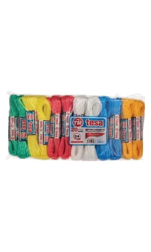 Temsan 20 Metre Naylon Çamaşır İpi 24lü