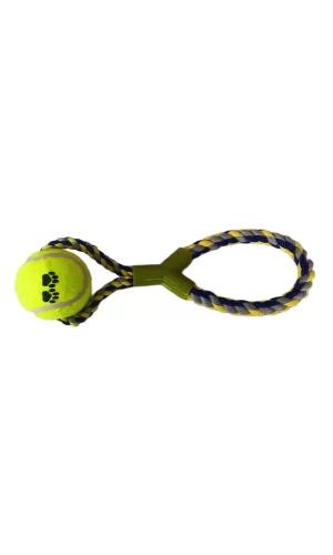 Tenis Toplu Y Şekilli Köpek Oyuncağı 7-27 cm Mavi