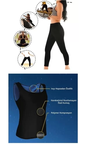 Termal Sauna Tayt + Atlet Takım ( S )  Neotex Terletme Takımı