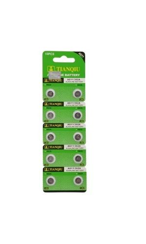 TıanQıu Ag11 Lr721/362 Alkalin 10lu Düğme Pil