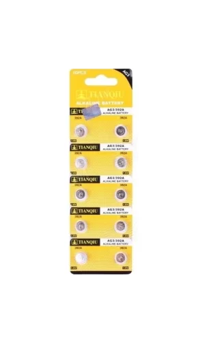 TıanQıu Ag3 Lr41/392 Alkalin 10lu Düğme Pil