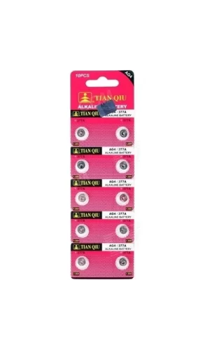 TıanQıu Ag4 Lr626/377 Alkalin 10lu Düğme Pil