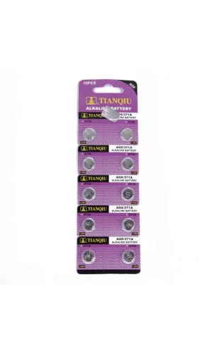 TıanQıu Ag6 Lr920/371 Alkalin 10lu Düğme Pil