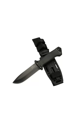 Tiger Tactical Htm 3321 A Siyah Outdoor / Survival Bıçak 27cm - Kauçuk Sap, Kılıflı, Kutulu