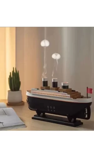 Titanic Gemi Hava Nemlendirici Işıklı Fonksiyonlu Buhar Makinesi Kumandalı