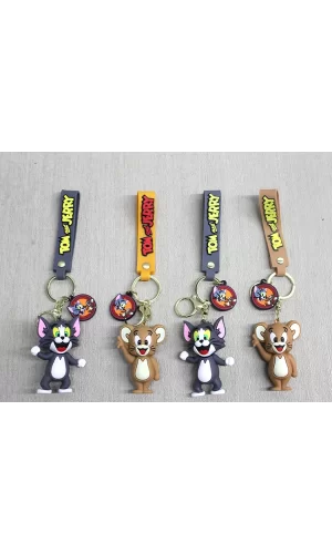 Tom Ve Jerry Silikon Anahtarlık