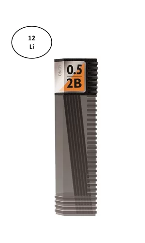 Tombow LV-T-R5-RG Leader Spare 0,5 mm 2B Kalem Ucu 12li