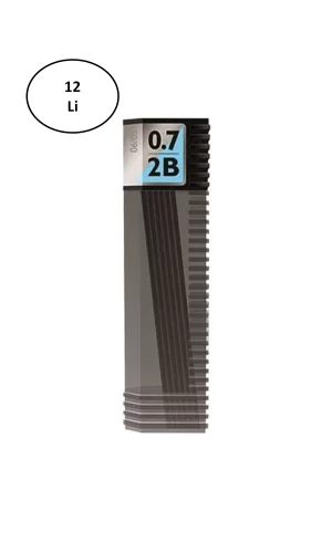 Tombow LV-T-R7-RG Leader Spare 0,7 mm 2B Kalem Ucu 12li