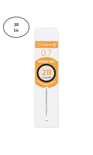 Tombow MONO-WX Profesyonel Uç 0.7mm 40lı Tüp 2B