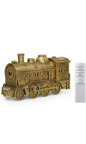 Tren Şeklinde Buharlı Oda Hava Nemlendirici Işık Buhar Makinesi Kumandalı