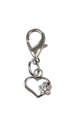 Trixie Kedi Köpek Boyun Tasma Süsü Kalp Ve Çiçek Desenli 16x12 mm