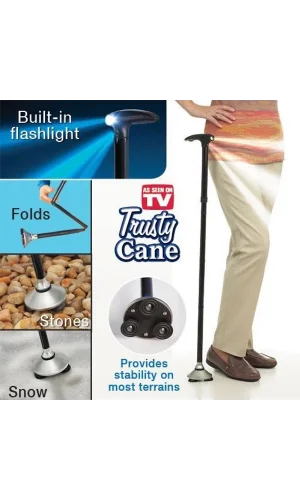 Trusty Cane Güvenilir Katlanabilir Işıklı Baston
