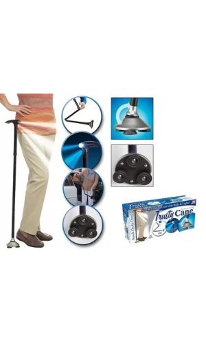 Trusty Cane Güvenilir Katlanabilir Işıklı Baston