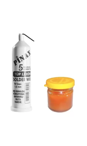Tüp Lehim Teli Ve Lehim Pastası Set