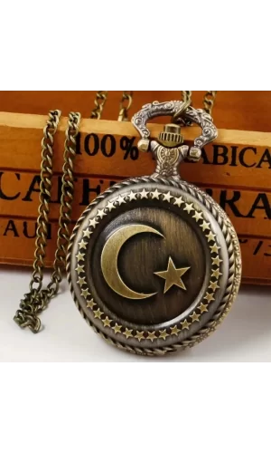 Türk Bayraklı Köstekli Saat