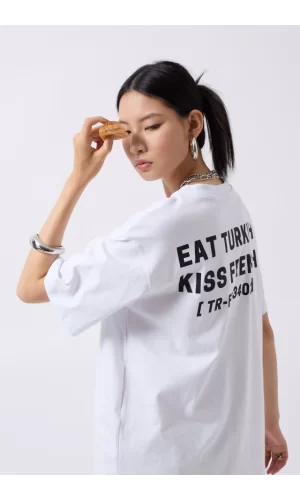 Turkish Sırt Baskılı Oversize T-Shirt