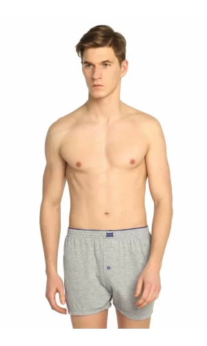 Tutku 0117 Erkek Penye Düz Boxer