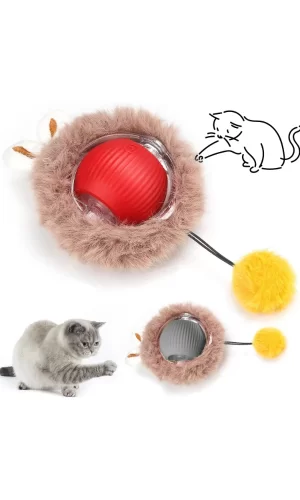 Tüylü Şarjlı Kedi Oyuncağı